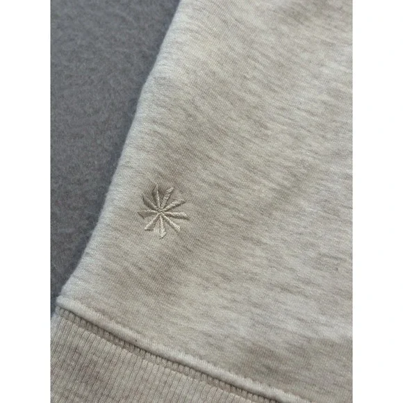 Athleta Women's Sweatshirt XS Gray Tencel Blend Mock Neck‎ Long Sleeve Pullover - Picture 4 of 16